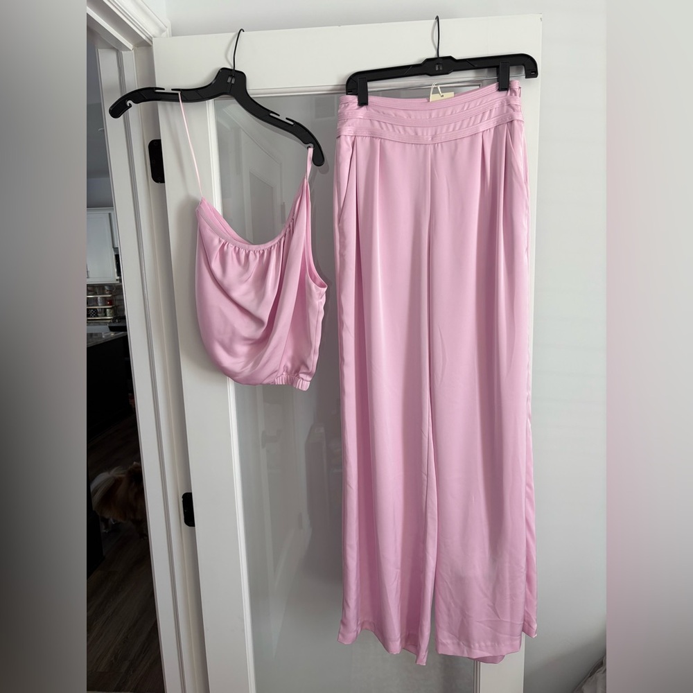 Ramy Brook Blush Pink Wide Leg Jumpsuit